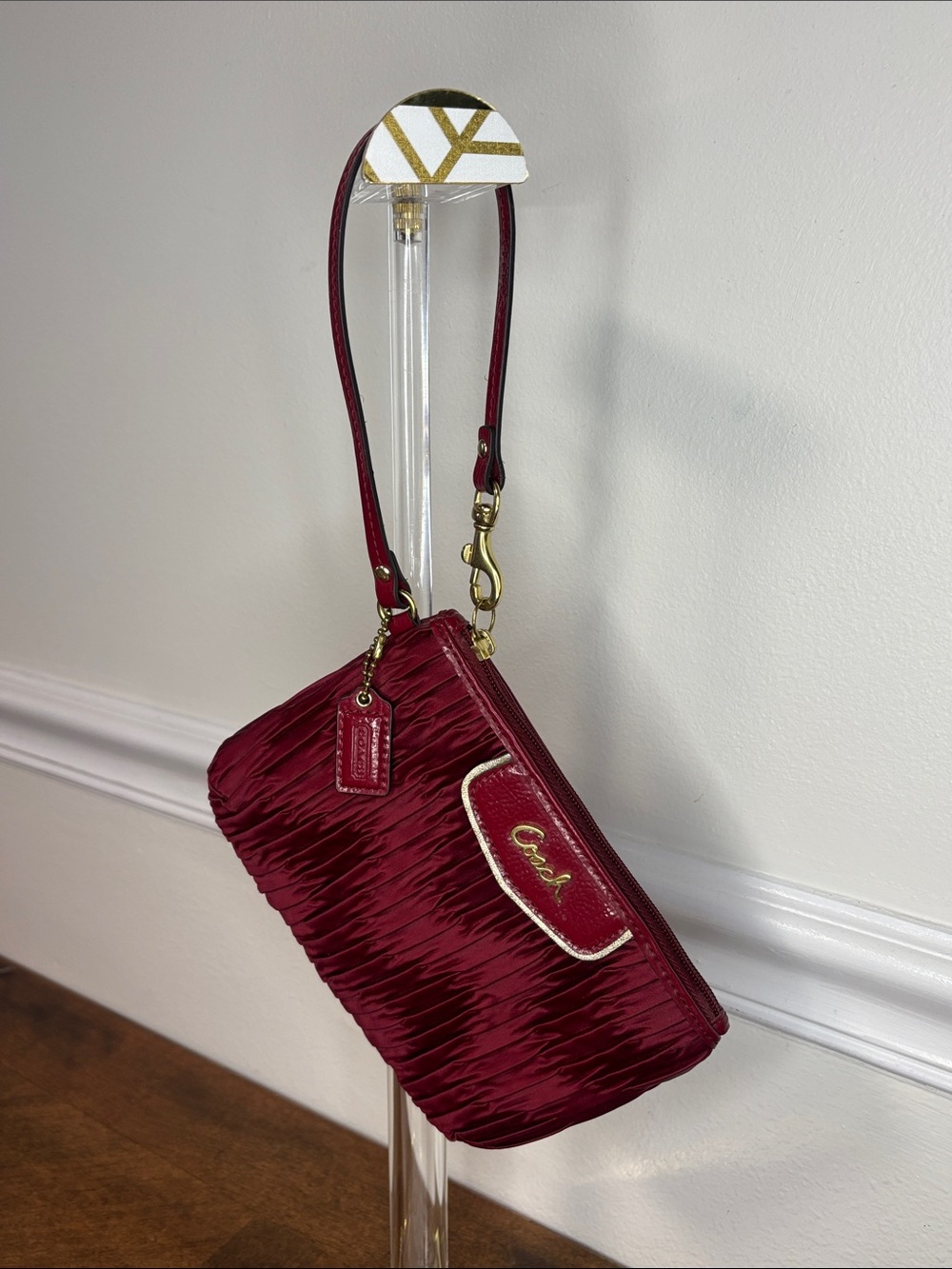 COACH Vintage Coach Ashley Satin Wristlet W/ Original Hangtag (EUC) - Picture 2 of 10